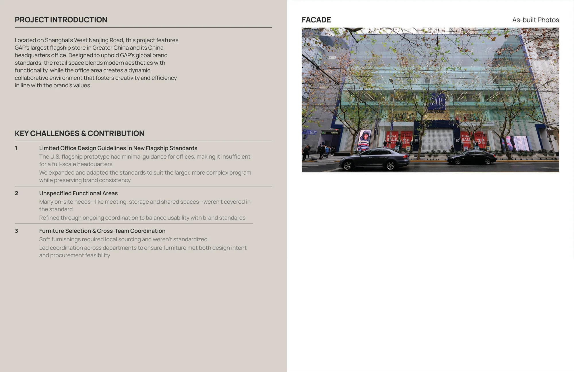 GAP West Nanjing Road Store & Office — original portfolio spread, page 24