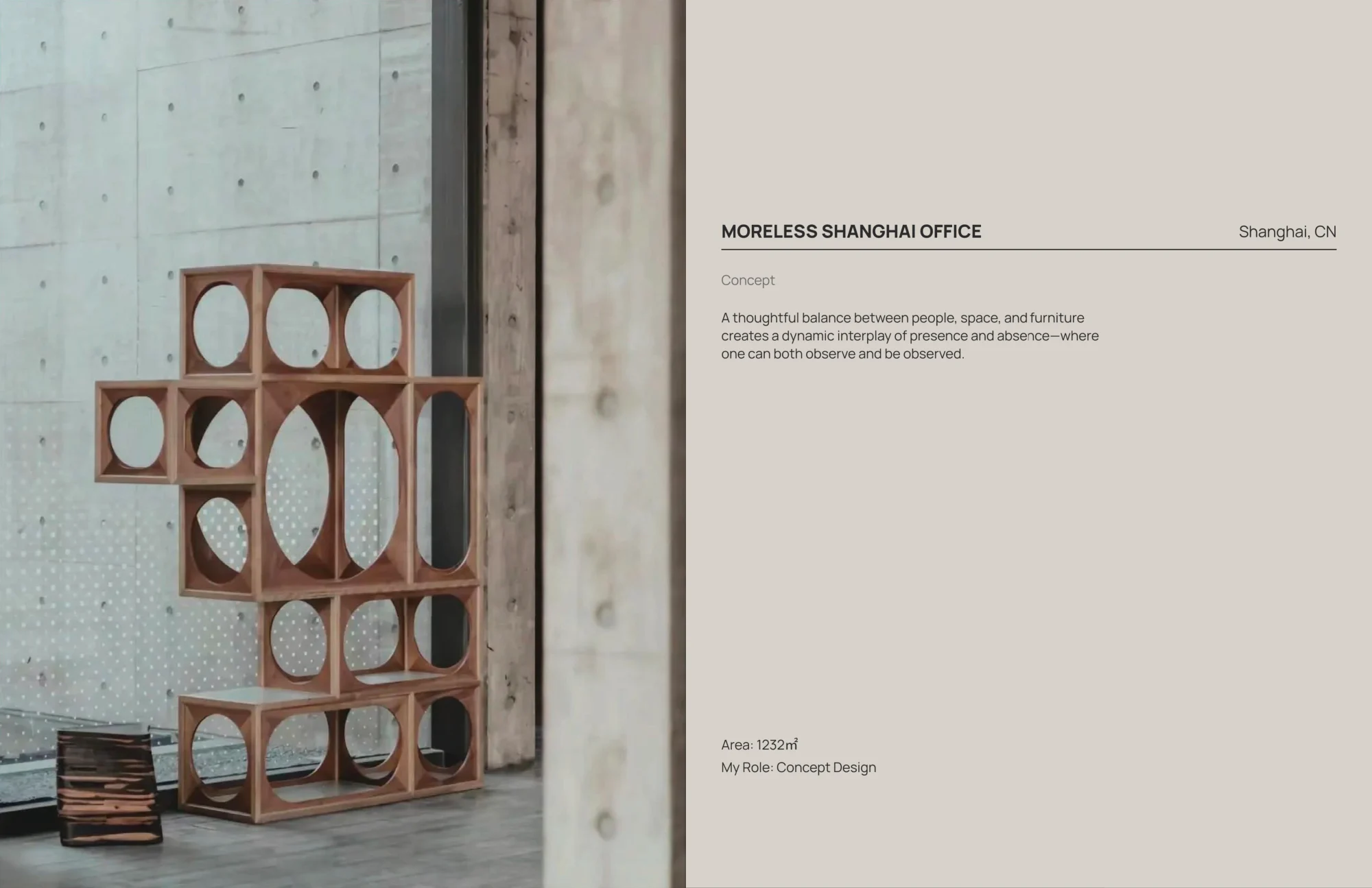 MoreLess Shanghai Office — original portfolio spread, page 29