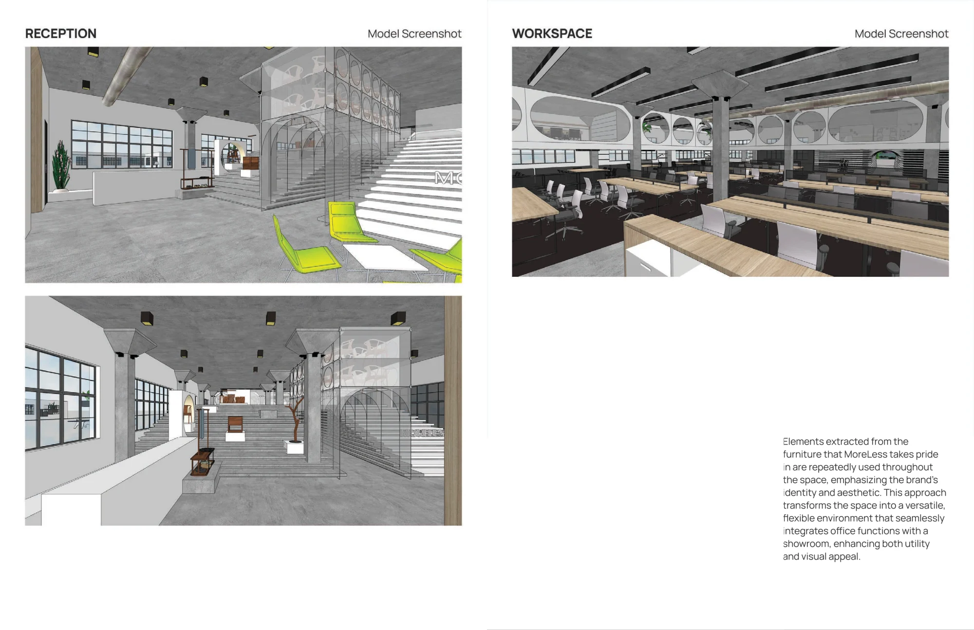 MoreLess Shanghai Office — original portfolio spread, page 32