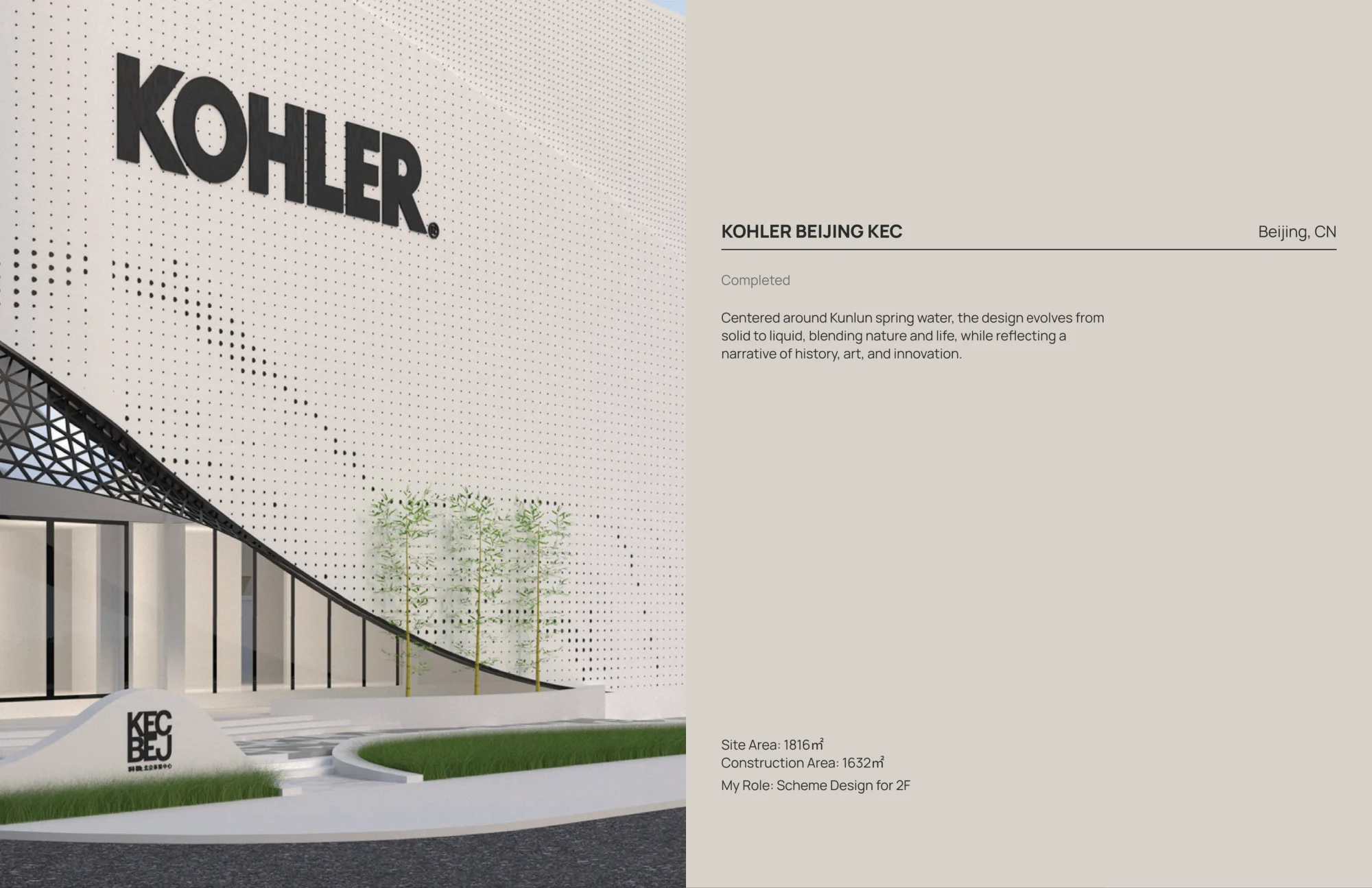 Kohler Beijing KEC — original portfolio spread, page 34