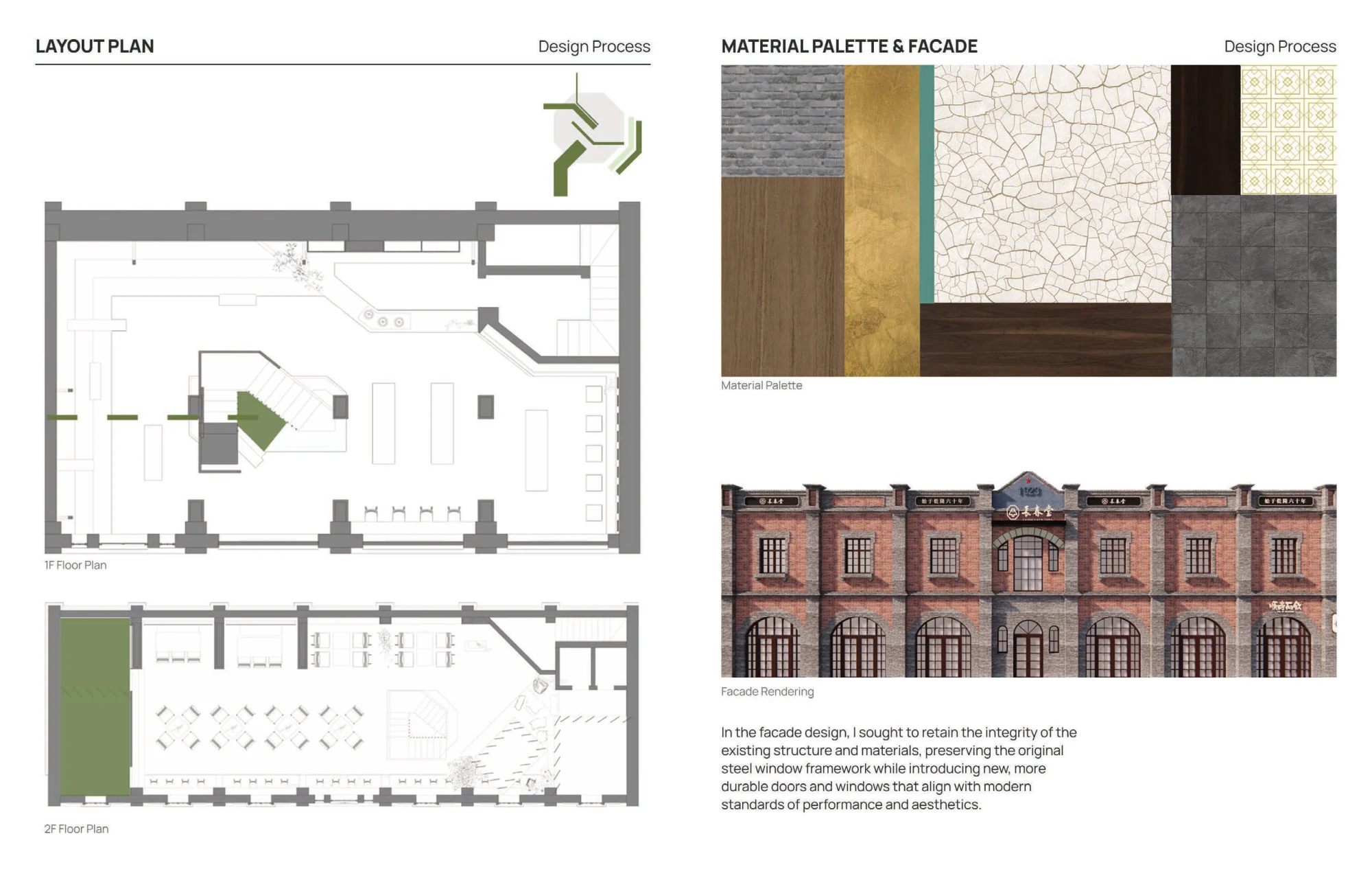 Tea Room — original portfolio spread, page 54