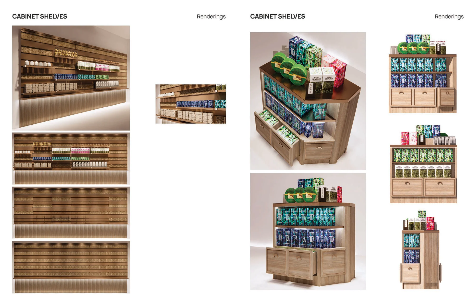 Tea Room — original portfolio spread, page 58