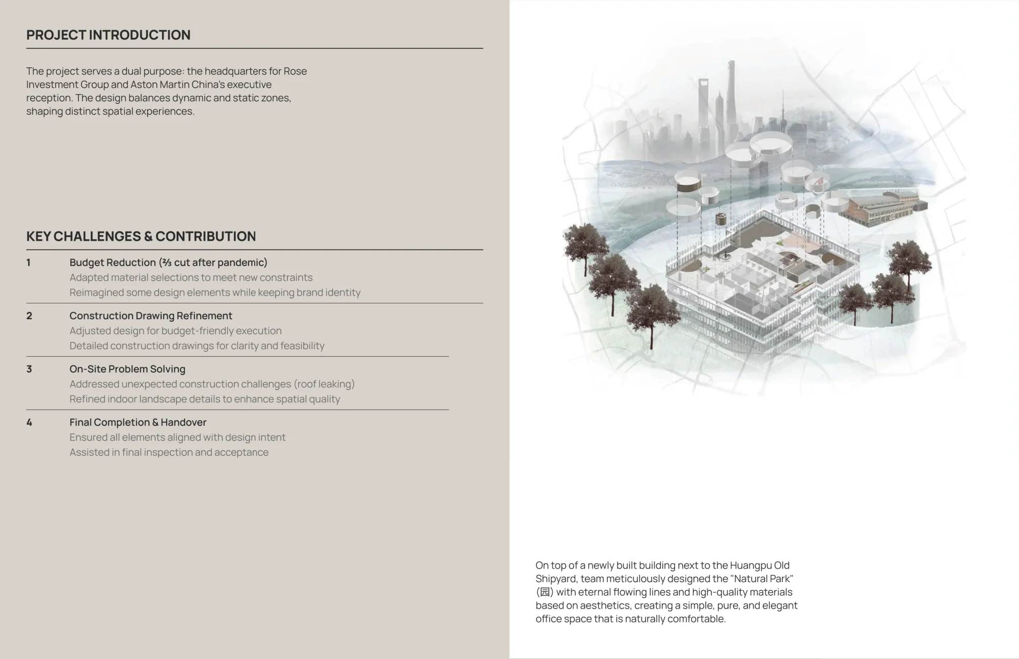 Aston Martin Shanghai Office — original portfolio spread, page 6